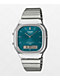 Casio AQ240E-3ACF Teal & Silver Analog Watch - Thumbnail image 1 of 4