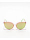 Cat Eye Pink & Green Sunglasses - Thumbnail image 2 of 2