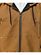 Caterpillar Light Brown Hooded Work Jacket
