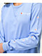 Champion Boyfriend Fit Charm Blue Long Sleeve T-Shirt - Thumbnail image 2 of 3