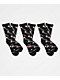 Champion Boys Allover Print Black 3 Pack Crew Socks