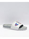 Champion CS Squish White & Grey Slide Sandals