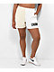 Champion Classic Two Tone White & Cream Sweat Shorts - Thumbnail image 1 of 5