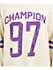 Champion Cream & Purple Long Sleeve T-Shirt - Thumbnail image 3 of 4