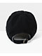 Champion Garment Wash Black Strapback Hat