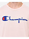 Champion Heritage Script Pink T-Shirt - Thumbnail image 2 of 3