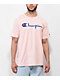 Champion Heritage Script Pink T-Shirt - Thumbnail image 1 of 3