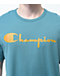 Champion Heritage camiseta azul aqua