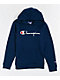 Champion Kids Vintage Navy Hoodie