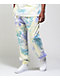 Champion Lightweight Lemon Glacier, Blue, & Purple Tie Dye Sweat Pants - Thumbnail image 1 of 6