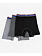 Champion Modal Ultra Soft Grey & Black 3 Pack Boxer Briefs - Thumbnail image 2 of 2