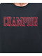 Champion Puff Print Graphic camiseta negra