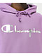 Champion Reverse Weave Foil Script Lavender Hoodie