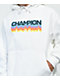 Champion Reverse Weave Multi Logo sudadera con capucha blanca