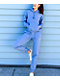 Champion Reverse Weave Wildflower Blue Hoodie - Thumbnail image 6 of 6