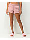 Champion Reverse Weave shorts de sudadera rosa beige