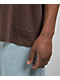 Champion Riggins Drop Shoulder Warm Chocolate Brown Wash T-Shirt - Thumbnail image 3 of 3