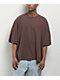 Champion Riggins Drop Shoulder Warm Chocolate Brown Wash T-Shirt - Thumbnail image 1 of 3