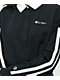 Champion Rugby Black & White Striped Long Sleeve Crop T-Shirt - Thumbnail image 2 of 3