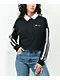 Champion Rugby Black & White Striped Long Sleeve Crop T-Shirt - Thumbnail image 1 of 3