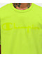 Champion Silicon Script Lime Green T-Shirt - Thumbnail image 2 of 3