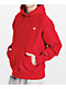 Champion Small C sudadera con capucha roja de tejido inverso