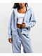 Champion Stadium Reverse Weave Pewter Blue Zip Hoodie - Thumbnail image 5 of 6