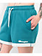 Champion Two Tone Green Sweat Shorts - Thumbnail image 5 of 6
