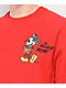 Champion x Disney Mickey & Pluto Red Crewneck Sweatshirt