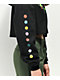 Champion x Naruto Shippuden Akatsuki Reverse Weave Black Crop Hoodie - Thumbnail image 4 of 5