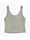 Chance Sage Button Front Crop Tank Top - Thumbnail image 2 of 2