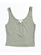 Chance Sage Button Front Crop Tank Top - Thumbnail image 1 of 2