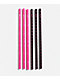 CharCharms Cyber Black & Pink 6 Pack 40oz Tumbler Straws - Thumbnail image 1 of 2
