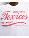 Chicos Toxicas Addicted To Toxicas White T-Shirt - Thumbnail image 3 of 3
