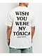 Chicos Toxicos Wish You Were My Toxica White T-Shirt - Thumbnail image 1 of 4