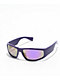 Chunky Purple Racer Sunglasses - Thumbnail image 1 of 2