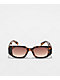 Chunky Rectangle Tortoise Shell Sunglasses - Thumbnail image 2 of 2