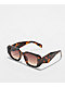 Chunky Rectangle Tortoise Shell Sunglasses - Thumbnail image 1 of 2
