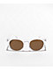 Clear & Brown Round Sunglasses - Thumbnail image 2 of 2