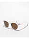Clear & Brown Round Sunglasses - Thumbnail image 1 of 2