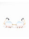 Cloud & Lightning Pink & Blue Rimless Sunglasses - Thumbnail image 4 of 5