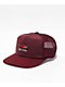 Coal The Zephyr Dark Red Trucker Hat - Thumbnail image 1 of 3