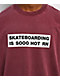 Color Bars Skateboarding Is Hot Red T-Shirt - Thumbnail image 2 of 3