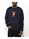 Color Bars x Playboy Diamond Navy Crewneck Sweatshirt - Thumbnail image 2 of 3