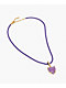 Color Trip Candy Heart Purple Necklace - Thumbnail image 3 of 3