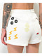 Coney Island Picnic Summer Break Doodle White Sweat Shorts - Thumbnail image 4 of 4