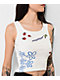 Coney Island Picnic Summer Break Doodle White Tank Top - Thumbnail image 4 of 4