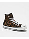 Converse Chuck Taylor All Star Cheetah Print Brown & Black High Top Shoes - Thumbnail image 1 of 6