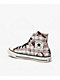 Converse Chuck Taylor All Star Distressed Pink Plaid & Black Lace High Top Shoes - Thumbnail image 2 of 5