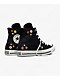 Converse Chuck Taylor All Star Flower Power Black High Top Shoes - Thumbnail image 2 of 8